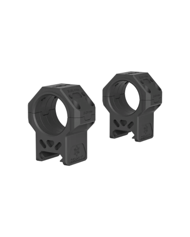 Lot de colliers 30mm Genii Picatinny Medium 28mm Vector Optics, aluminium 7075-T6, finition noir mat.