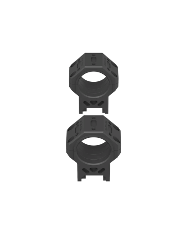 Lot de colliers 30mm Genii Picatinny Medium 28mm Vector Optics, aluminium 7075-T6, finition noir mat.