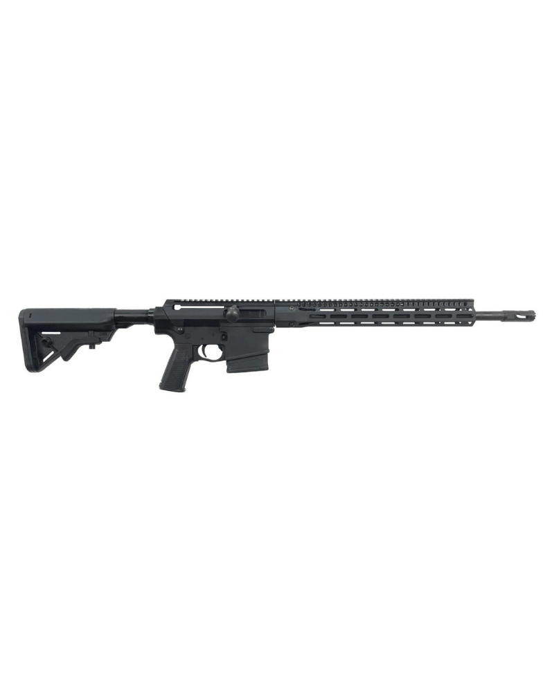Carabine Troy Side Action Rifle calibre .308 Win, canon flûté 18 pouces, plateforme AR-10, réarmement manuel latéral.
