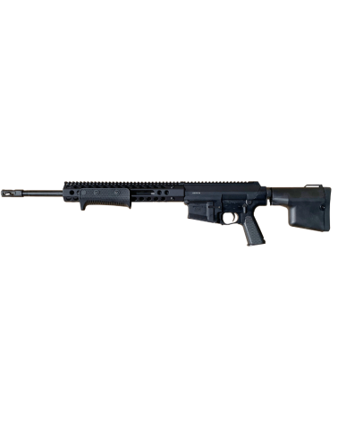 Carabine à pompe Troy PAR Sporting calibre .308 Win, canon 18 pouces, garde-main TRX2, crosse Battle Ax CQB.