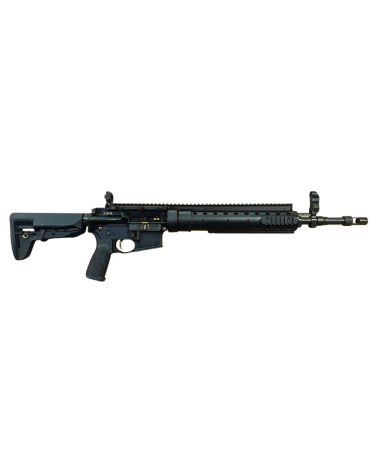 Carabine BCM MK12 Mod0-A5 SPR calibre .223 Rem, canon match 18 pouces inox ION Bond, finition anodisée noire.