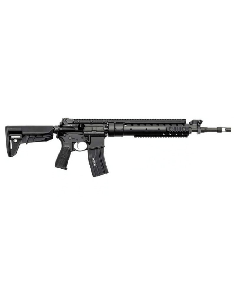 Carabine BCM MK12 Mod0-A5 SPR calibre .223 Rem, canon match 18 pouces inox ION Bond, finition anodisée noire.