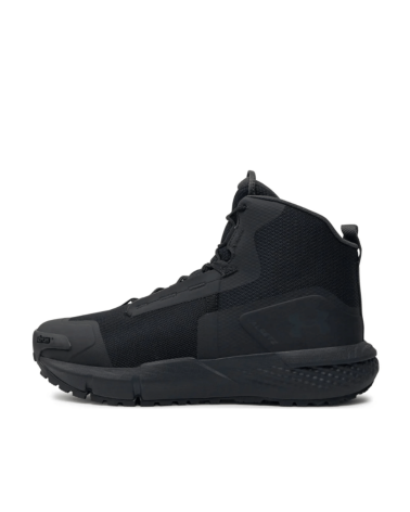 Chaussure Under Armour Charged Valsetz Mid homme noire avec semelle Vibram TC4+ et tige mi-haute.