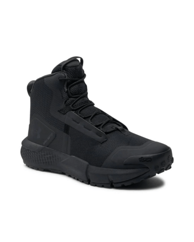 Chaussure Under Armour Charged Valsetz Mid homme noire avec semelle Vibram TC4+ et tige mi-haute.