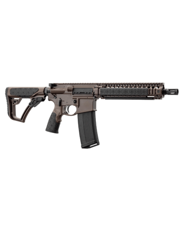 Carabine AR15 Daniel Defense MK18 Mil Spec Brown calibre 5.56, canon court 10.3 pouces, garde-main RIS II quadrirail.