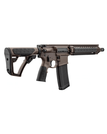 Carabine AR15 Daniel Defense MK18 Mil Spec Brown calibre 5.56, canon court 10.3 pouces, garde-main RIS II quadrirail.