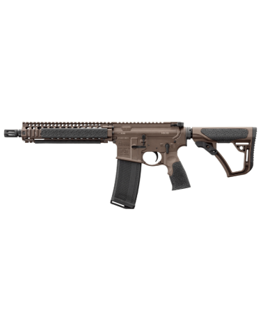 Carabine AR15 Daniel Defense MK18 Mil Spec Brown calibre 5.56, canon court 10.3 pouces, garde-main RIS II quadrirail.