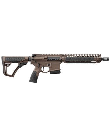 Carabine AR15 Daniel Defense MK18 Mil Spec Brown calibre 5.56, canon court 10.3 pouces, garde-main RIS II quadrirail.