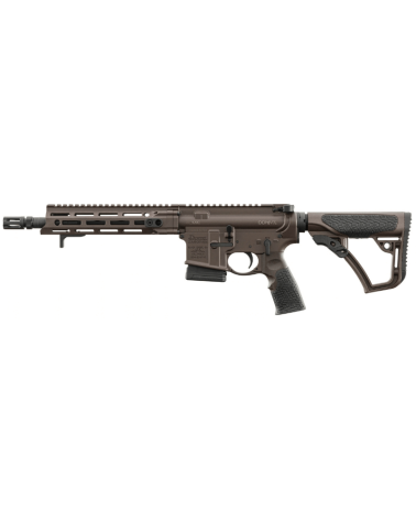 Carabine Daniel Defense DDM4 V7-P calibre 5.56 NATO, canon 10.3 pouces, garde-main MFR 9.0 M-LOK, finition brune.
