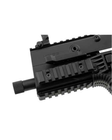 Réplique airsoft Kriss Vector GBB Krytac calibre 6mm, système Super V, crosse pliante, licence officielle.