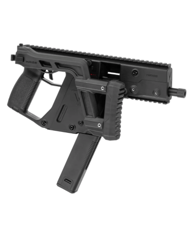 Réplique airsoft Kriss Vector GBB Krytac calibre 6mm, système Super V, crosse pliante, licence officielle.