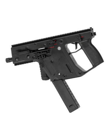 Réplique airsoft Kriss Vector GBB Krytac calibre 6mm, système Super V, crosse pliante, licence officielle.