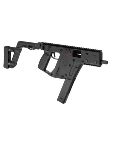 Réplique airsoft Kriss Vector GBB Krytac calibre 6mm, système Super V, crosse pliante, licence officielle.