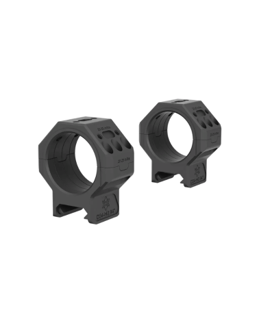 Lot de colliers 34mm Genii Picatinny Low 24mm Vector Optics, aluminium 7075-T6, finition noir mat.