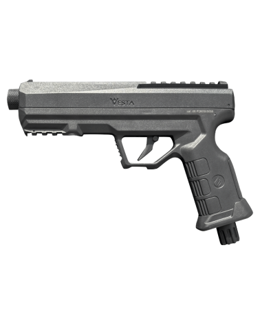 Pistolet Guardian cal. 68 19J Vesta Defense, lanceur de billes semi-automatique CO2 12g avec 2 rails Picatinny