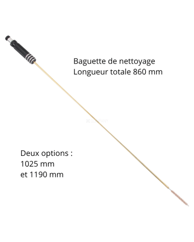 Kit de nettoyage Vector Optics 19 pièces pour carabines à air comprimé .177 et .22, tiges bronze et mallette rigide ABS.