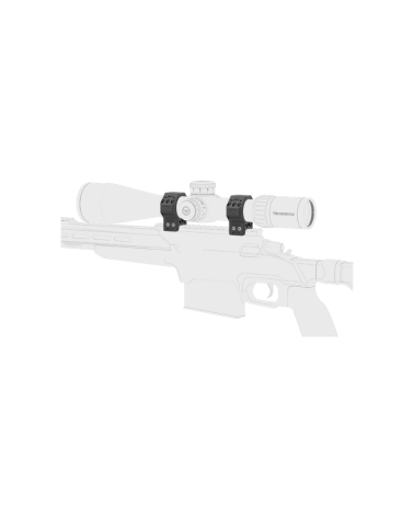 Colliers 34mm Genii Picatinny Medium 28mm Vector Optics, aluminium 7075-T6, finition noir mat.