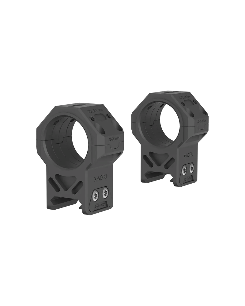 Colliers 30mm Genii Picatinny Haut 32mm Vector Optics, aluminium 7075-T6, finition noir mat.