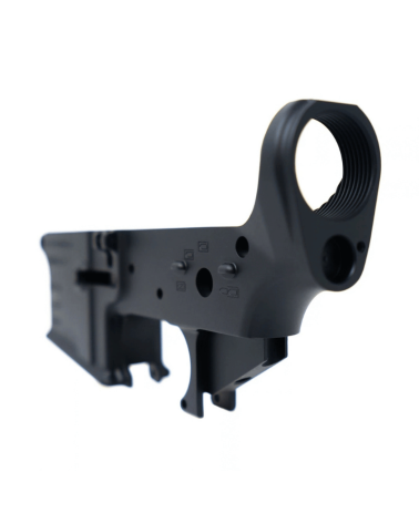 Lower AR-15 forgé Faxon Firearms stripped avec kit de finition, aluminium 7075-T6, pontet B5 Systems.
