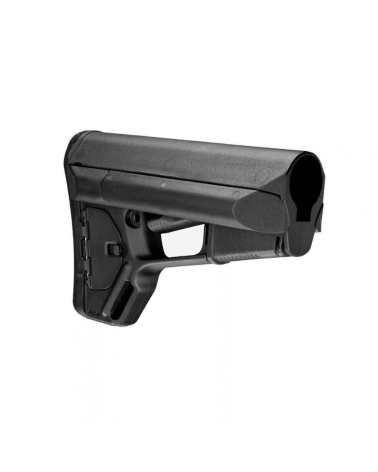 Crosse Magpul ACS Mil-Spec noire pour AR-15/M4 avec tubes de stockage étanches pour piles.