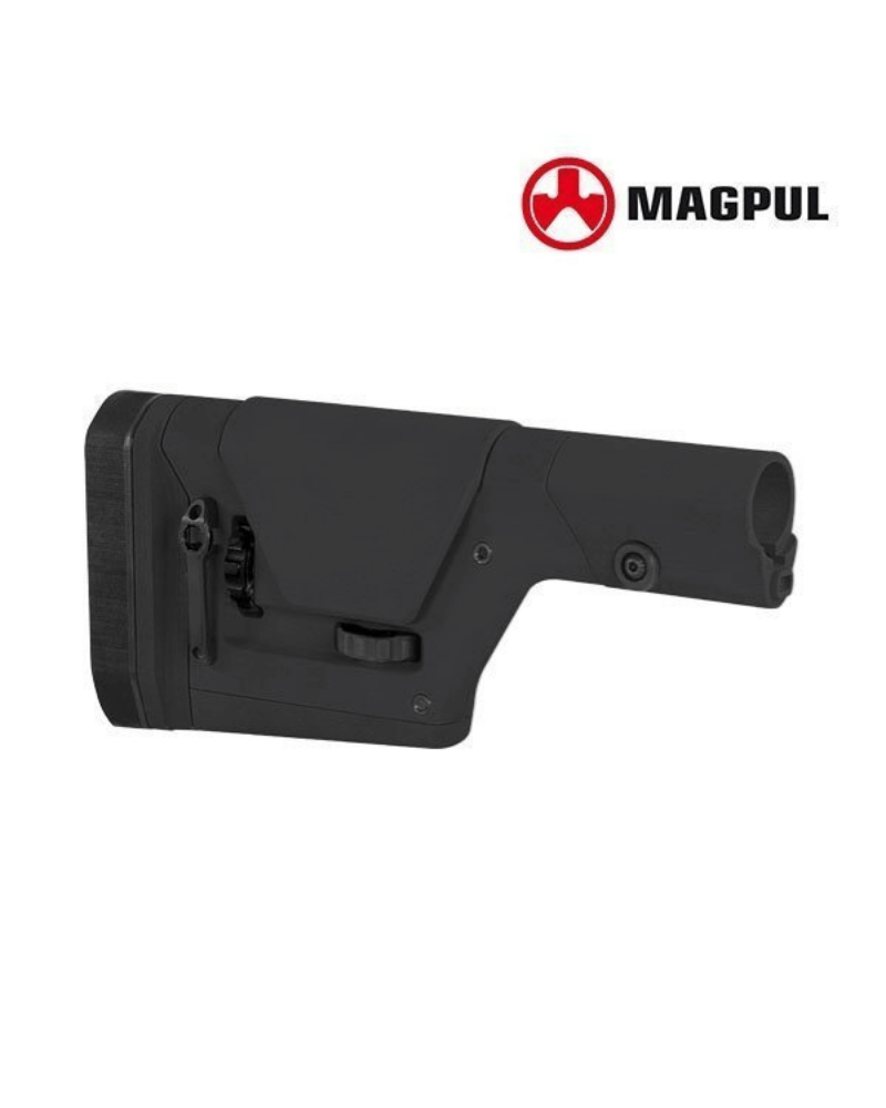 Crosse Magpul PRS GEN3 noire ajustable en profondeur et en hauteur avec appui-joue réglable, pour AR-15 et AR-10.