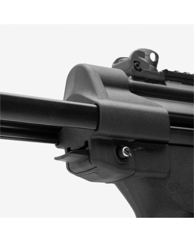 Crosse Magpul SL noire pliable pour HK94/MP5/SP5 avec butt-pad amovible et montage QD intégré.