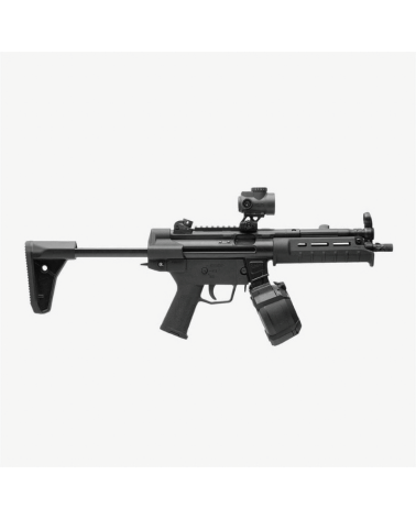 Crosse Magpul SL noire pliable pour HK94/MP5/SP5 avec butt-pad amovible et montage QD intégré.