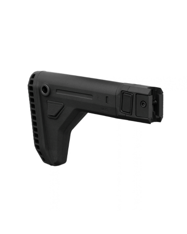 Crosse Magpul UCS noire pliable avec appuis-joue et plaque de couche MOE SL Enhanced pour rail M1913.