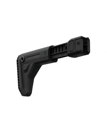 Crosse Magpul UCS noire pliable avec appuis-joue et plaque de couche MOE SL Enhanced pour rail M1913.