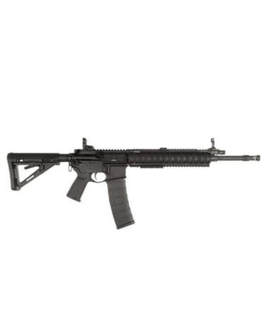 Crosse Magpul MOE Com-Spec noire pour HK416F, montage sur tube de diamètre commercial.