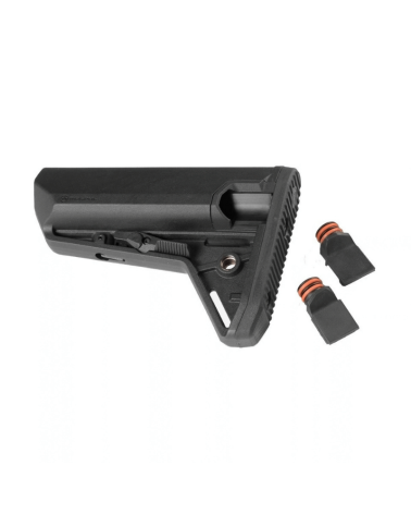 Crosse Magpul MOE SL-S Mil-Spec noire très légère pour AR-15/M4 avec stockage étanche pour piles CR123A.