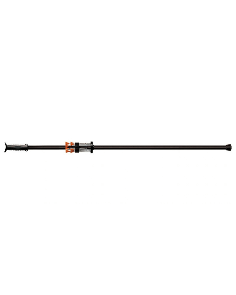 Sarbacane Cold Steel Pro Big Bore 1235 mm en aluminium noir avec quiver et fléchettes.