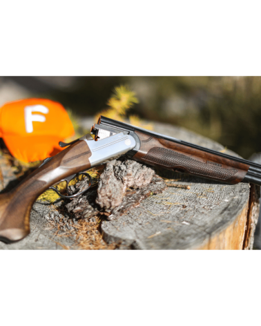 Fusil superposé Franchi Feeling Aluminium cal. 12/76, canon 76 cm, bascule aluminium anodisé et crosse noyer.