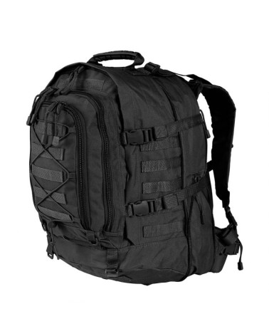 Sac à dos tactique noir A.R.E.S 45/60L avec passants MOLLE et capacité extensible