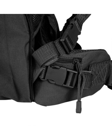 Sac à dos tactique noir A.R.E.S 45/60L avec passants MOLLE et capacité extensible Sac à dos tactique noir A.R.E.S 45/60L avec passants MOLLE et capacité extensible