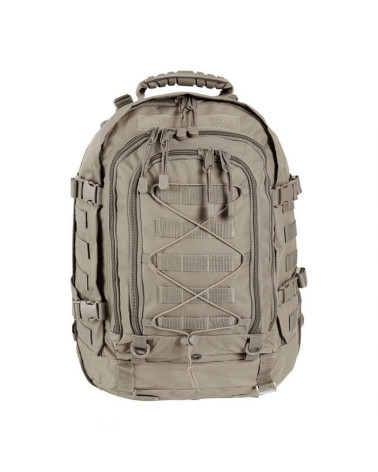 Sac à dos modulable 45 à 60 litres coloris coyote de la marque A.R.E.S avec passants MOLLE Sac à dos modulable 45 à 60 litres coloris coyote de la marque A.R.E.S avec passants MOLLE