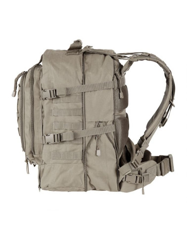 Sac à dos modulable 45 à 60 litres coloris coyote de la marque A.R.E.S avec passants MOLLE Sac à dos modulable 45 à 60 litres coloris coyote de la marque A.R.E.S avec passants MOLLE