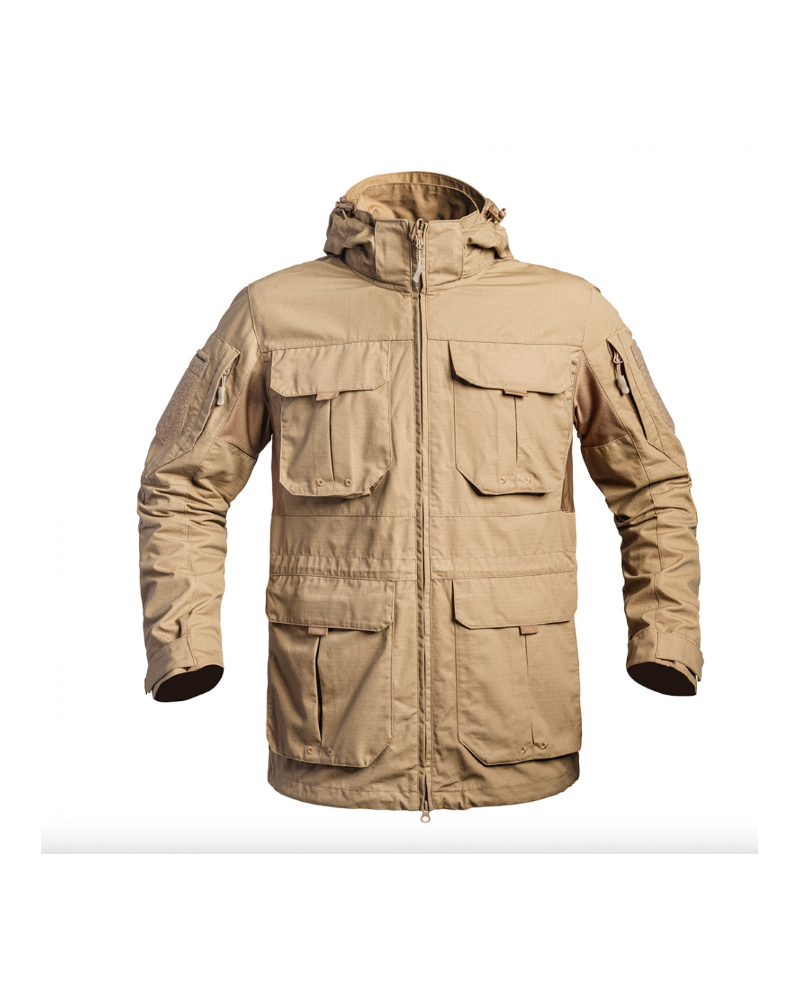 VESTE LONGUE FIGHTER TAN - A10 EQUIPMENT VESTE LONGUE FIGHTER TAN - A10 EQUIPMENT