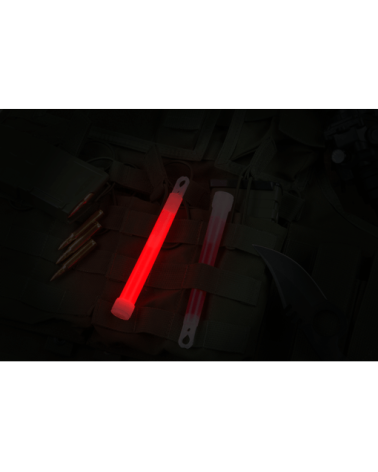 Bâton lumineux rouge Clawgear – 6 inch, idéal pour signalisation tactique