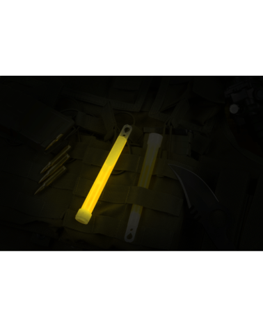 Bâton lumineux jaune Clawgear – 6 inch, parfait pour la signalisation de sécurité