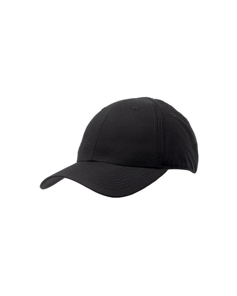 Casquette Uniform noire 5.11 Tactical, parfaite pour les professionnels du terrain.
