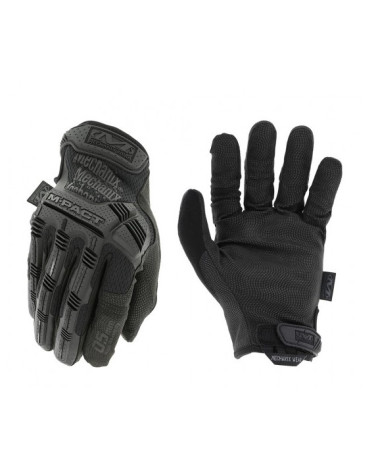 Gants tactiques noirs Mechanix 0.5 M-PACT fins et coqués pour tir de précision