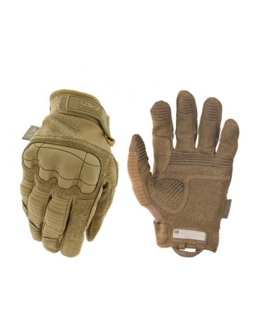Gants tactiques coqués Mechanix M-PACT 3 coloris tan pour protection maximale