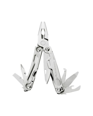 Pince multifonction Leatherman REV Stainless – 14 outils essentiels en acier inoxydable, légère et ultra-pratique au quotidien.