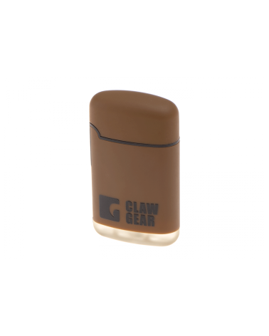 Briquet Storm Tan Clawgear, un outil tactique essentiel pour les conditions extrêmes.