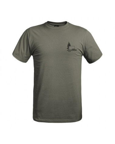 T-shirt Strong Vert OD Légion Étrangère - A10 Equipment, alliant confort et robustesse pour les missions tactiques.