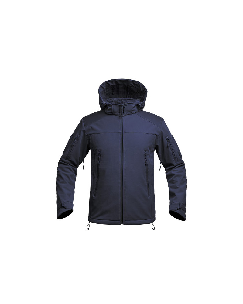 VESTE SOFTSHELL V2 FIGHTER BLEU MARINE - A10 EQUIPMENT VESTE SOFTSHELL V2 FIGHTER BLEU MARINE - A10 EQUIPMENT