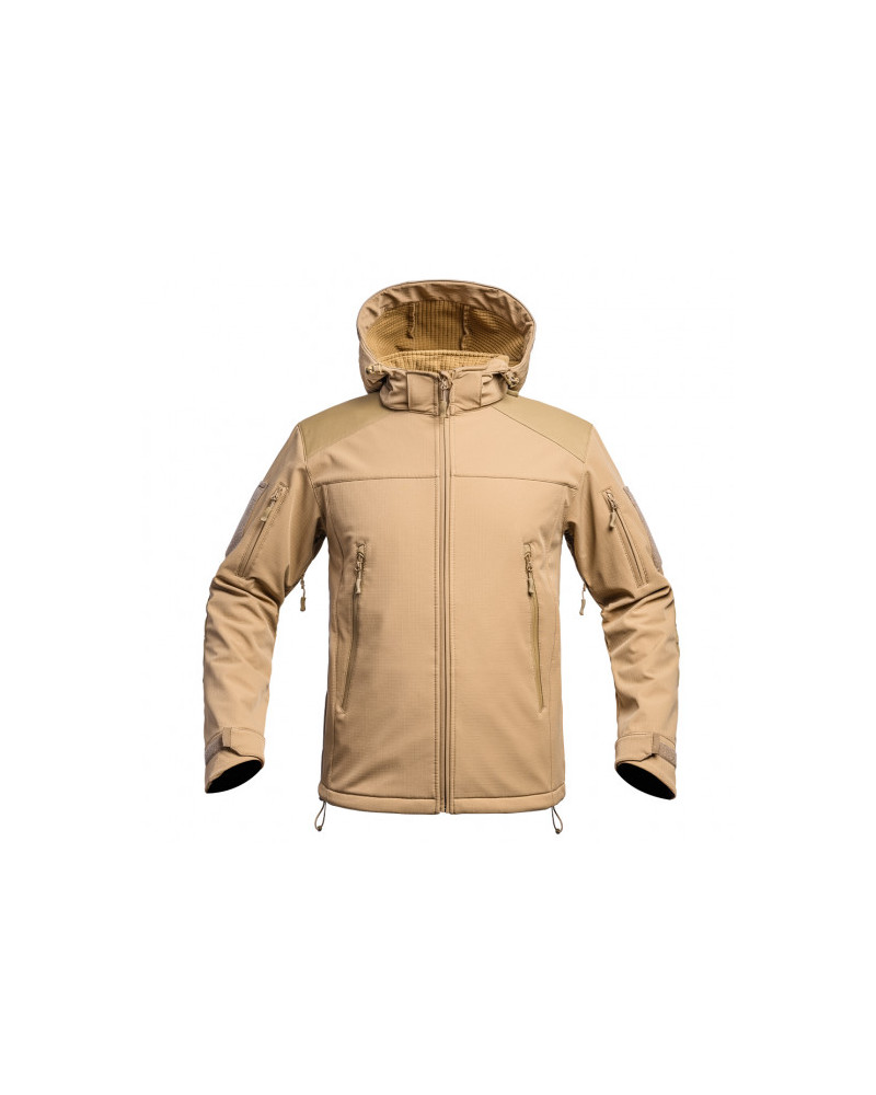 VESTE SOFTSHELL V2 FIGHTER TAN - A10 EQUIPMENT VESTE SOFTSHELL V2 FIGHTER TAN - A10 EQUIPMENT