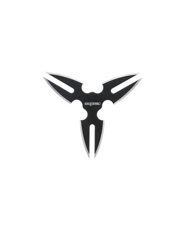 Lot de 3 étoiles de lancer Cold Steel en acier inox avec finition noire et étui nylon