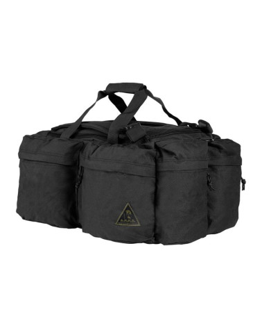Sac TAP Baroud noir 65L A.R.E.S avec 7 poches extérieures pour équipement tactique